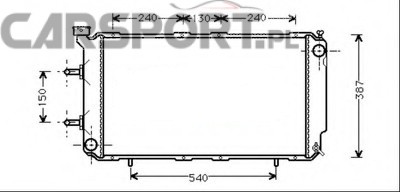 Chłodnica wody Koyo do Legacy 89-94 Automat