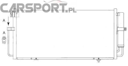 Chłodnica klimatyzacji do Impreza 00-01