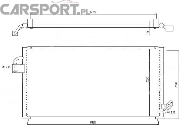 Chłodnica klimatyzacji do Forester 97-98