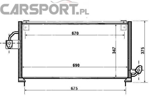 Chłodnica klimatyzacji do Forester 98-00