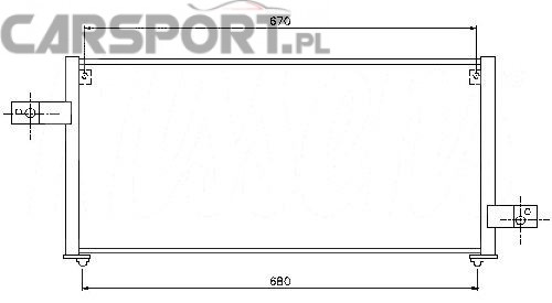 Chłodnica klimatyzacji do Forester 00-02