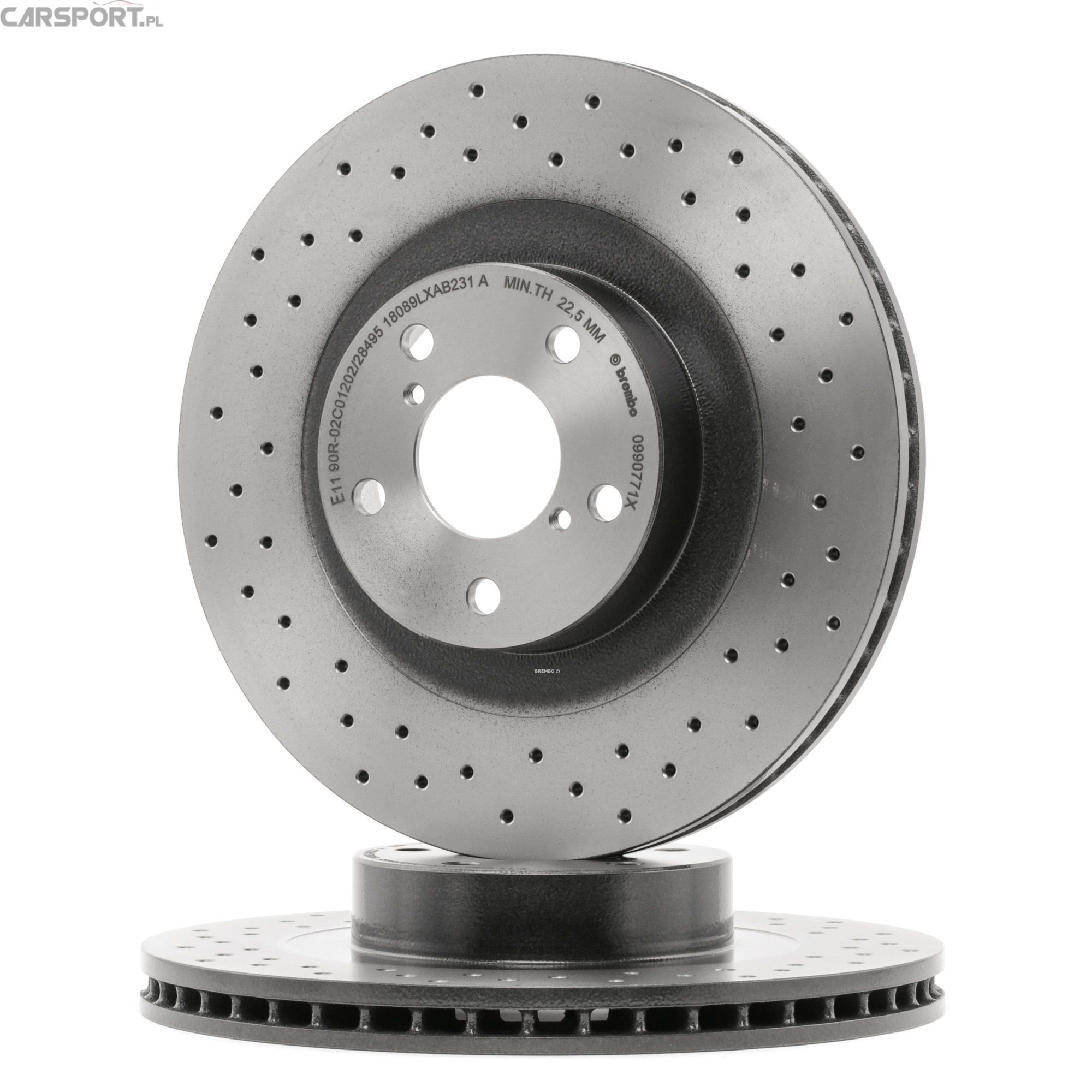 Tarcze hamulcowe BREMBO XTRA do Subaru Impreza 98- przednie