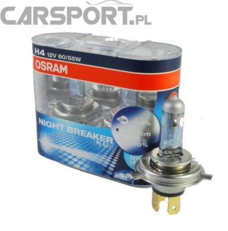 Żarówki OSRAM H4 12V 60W P14,5S Night Breaker Plus kpl