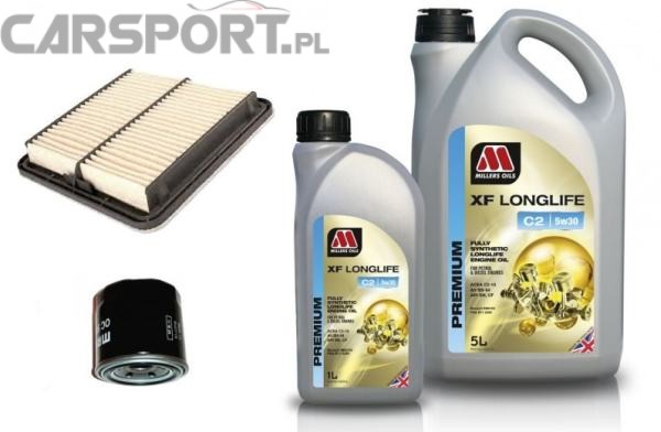 Pakiet olejowy Millers XF Longlife Premium C2 5w30 + filtry KNECHT 