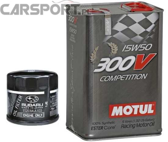 Pakiet olejowy Motul 15w50 Power 300V + filtr oleju