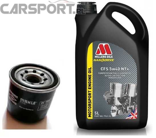 Pakiet olejowy Millers CFS 5w40 NT + filtr oleju