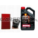Pakiet olejowy Motul 5w40 8100 X-Clean + filtry KNECHT
