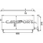 Chłodnica klimatyzacji do Impreza 97-00