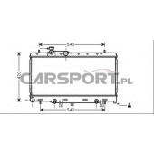 Chłodnica wody Koyo do Impreza 00-02 / Legacy Outback 00-03 Automat
