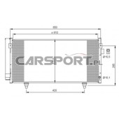 Chłodnica klimatyzacji do Forester 08- / Impreza 07-