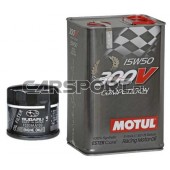 Pakiet olejowy Motul 15w50 Power 300V + filtr oleju
