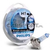 Żarówki Philips BlueVision Ultra H1 12V 55W PX14,5S kpl