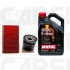 Pakiet olejowy Motul 5w40 8100 X-Clean + filtry KNECHT